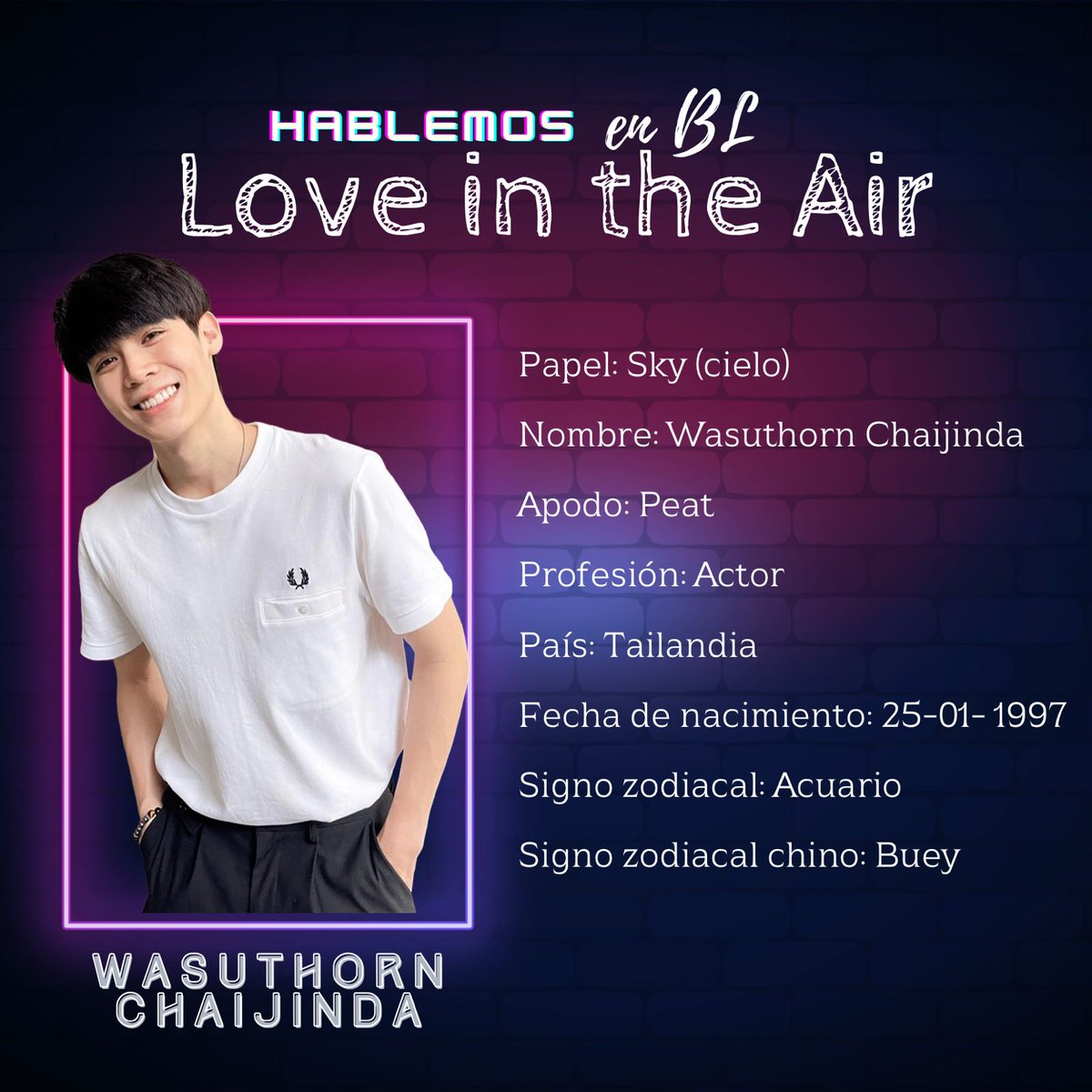 HablemosenBL's tweet photo. Ya casi se nos viene nuestro EP1💜
Para entrar en calor, ¿ya vieron #loveintheairep1?
Un poco de info de los actores de esta nueva serie🔥
#hablemosenBL https://t.co/NxMrtDjL8V
