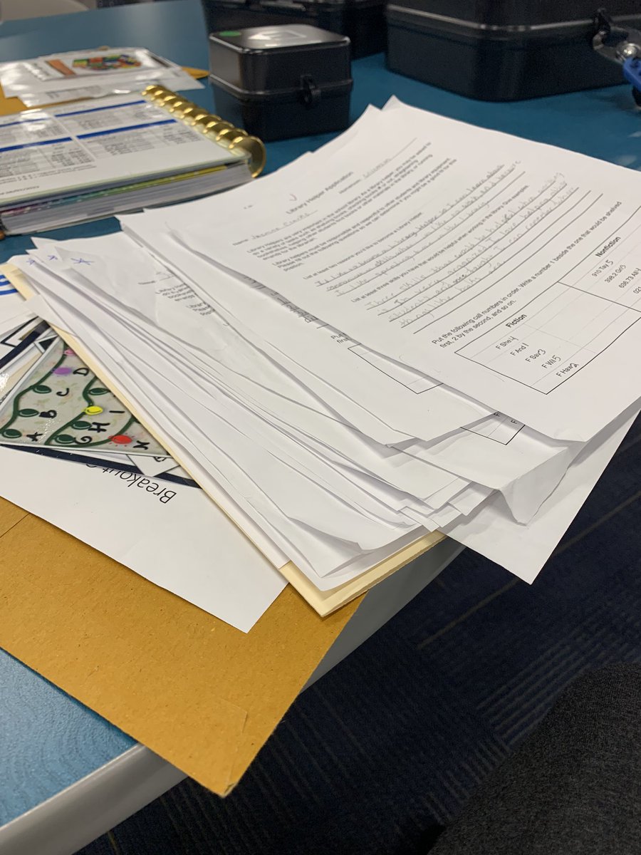 So many SS applied to be a LLC aide.  Answers to why do you want to be an aide/skills: ‘desire to serve the library’ ‘I want to be a book keeper when I grow up’ ‘I walk very fast’ ‘I can carry boxes of books’ ‘the library is my safe place’ ❤️❤️  #librariesmatter #littlebabies