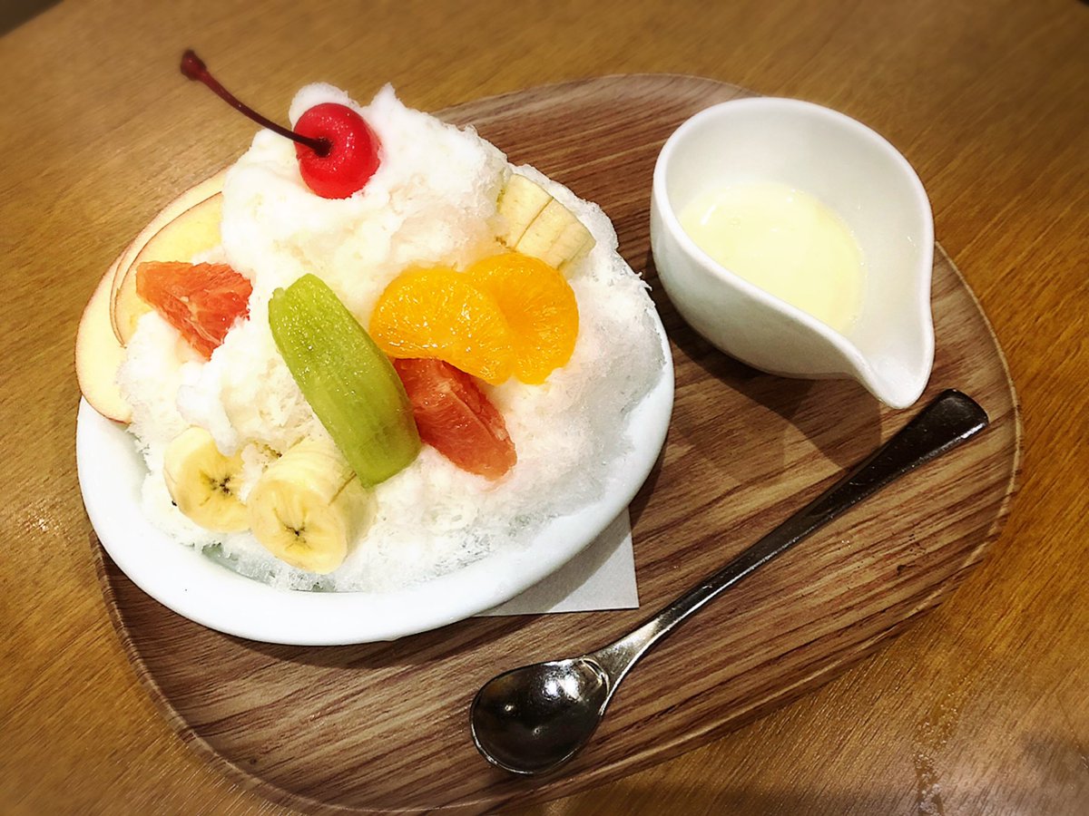 badeizy's tweet photo. 夏だからの❤️
くまさんやの❤️
#純氷喫茶ココスでかき氷 https://t.co/0kKngSozA6