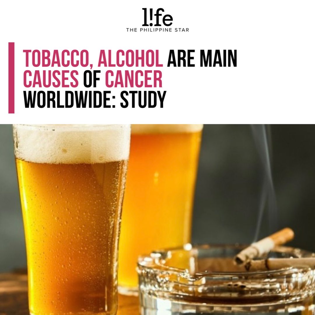 La_Taurauxtv's tweet photo. Près de la moitié des #cancers mondiaux sont causés par le #tabac et l’#alcool.
De plus, cette maladie est la deuxième cause de décès dans monde.

(The Lancet) https://t.co/nTLGEAaOvB
