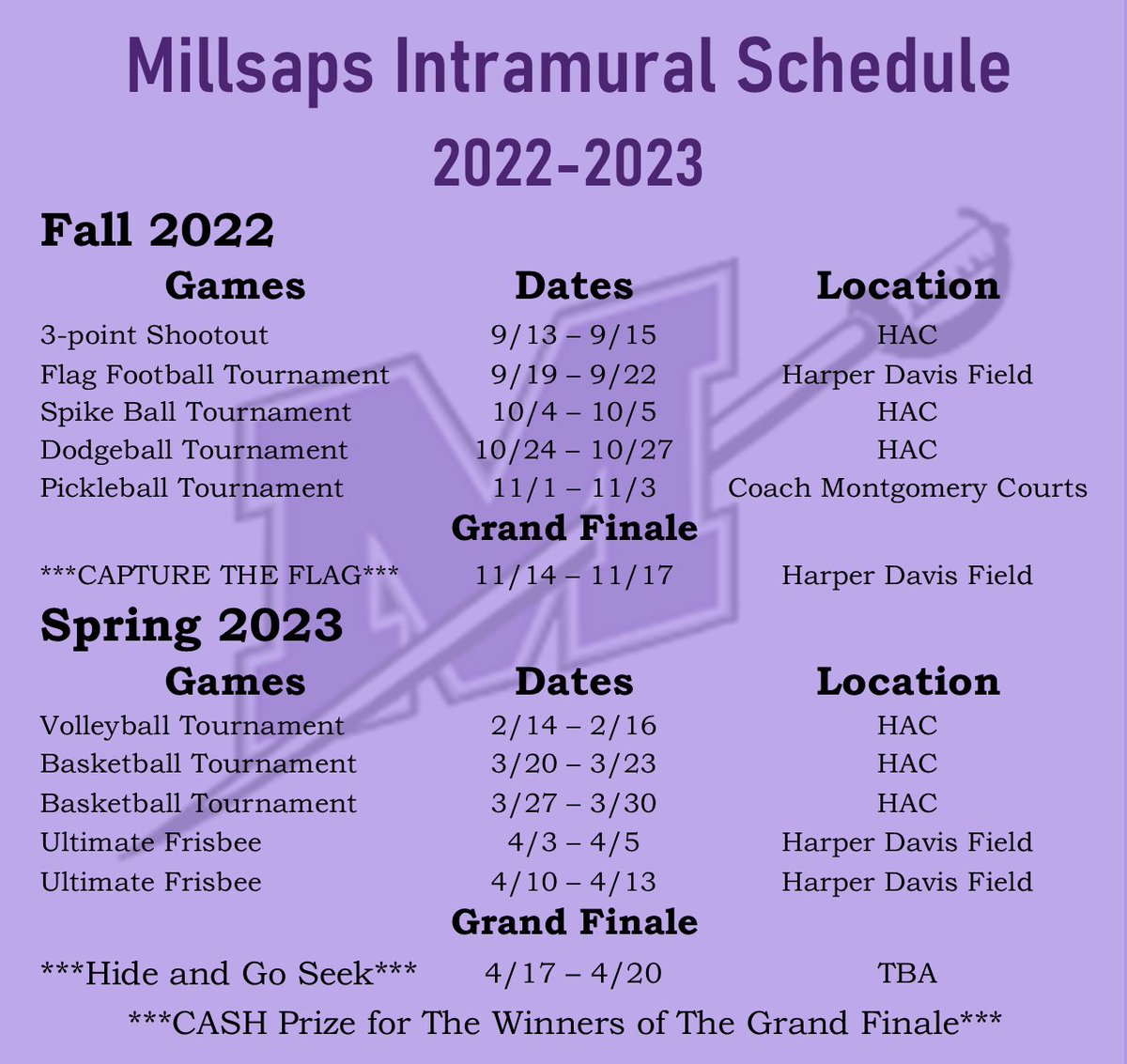 MajorIntramural's tweet photo. Welcome back Students, Faculty, and Staff!
Here is the official intramural schedule for the 2022-2023 school year. https://t.co/uP2ET4xRFX