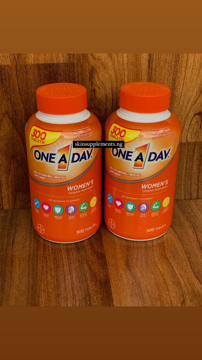 skinsupplement's tweet photo. 🛒One a day women’s multivitamin supplement.(300 tablets)
•bone health✅
•heart health✅
•immune health ✅
•skin health✅
•healthy muscle function ✅
•healthy energy metabolism ✅
✨N15,000 https://t.co/Wf4O12JflN