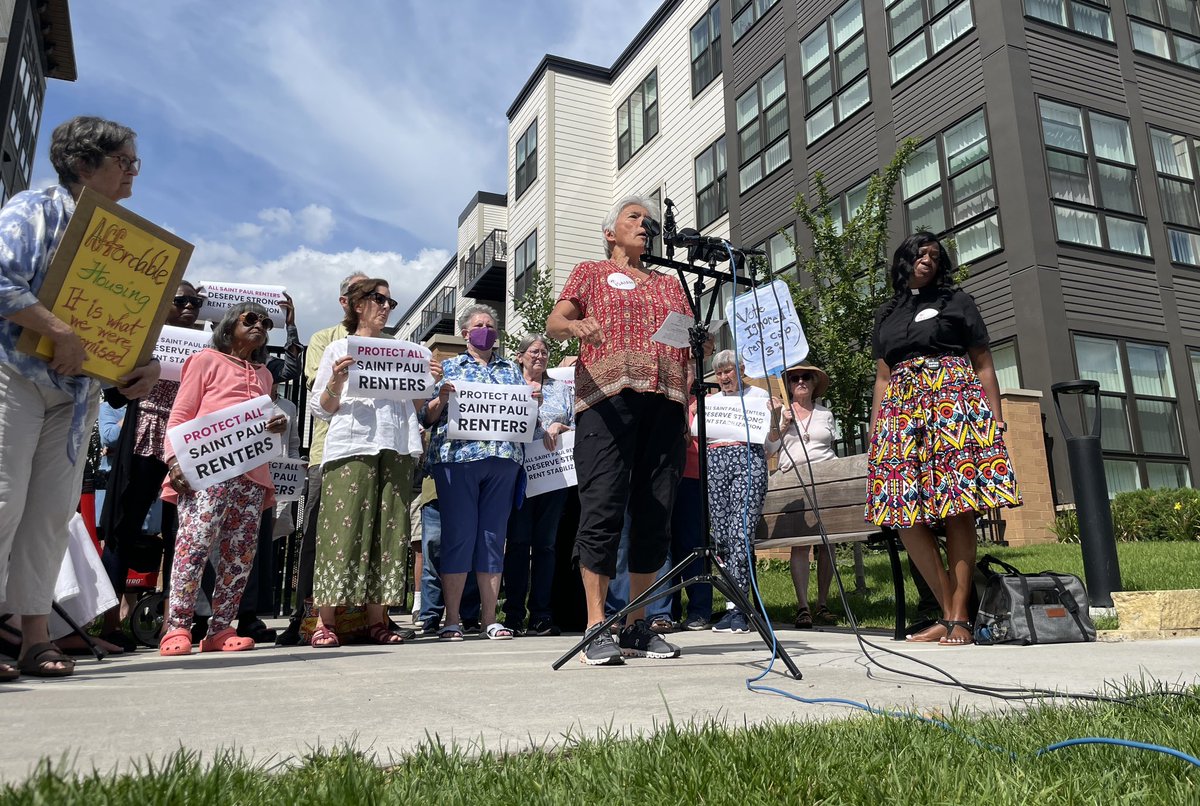 Saint Paul Renters speak out against proposed exclusion of affordable housing from rent stabilization policy. 

No matter our age, income, or race, we all deserve homes we can count on, today and tomorrow!