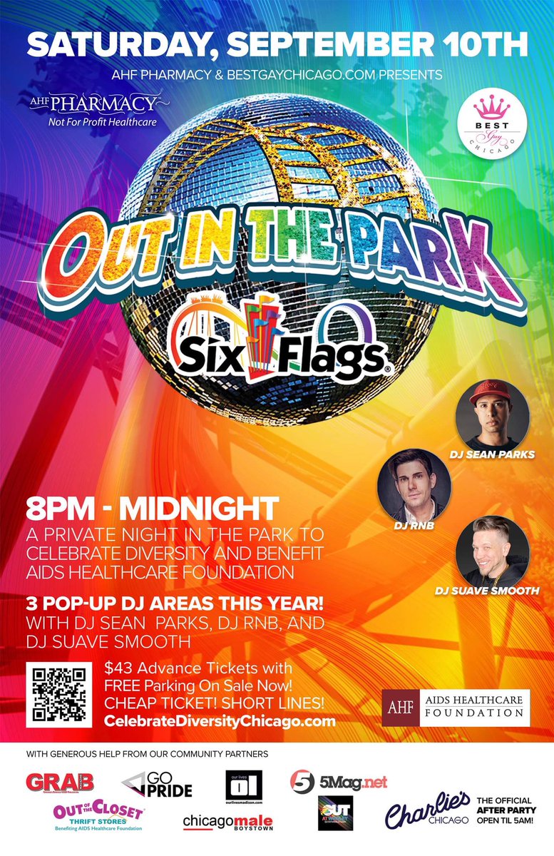 Only a few weeks away… <a href="/SFGreat_America/">Six Flags Great America</a>  will have it’s annual <a href="/OutInThePark/">Out in the Park</a> night September 10th… Join me as I get behind the decks for a night of fun 🏳️‍🌈