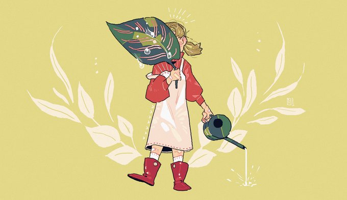 「apron watering can」 illustration images(Latest)