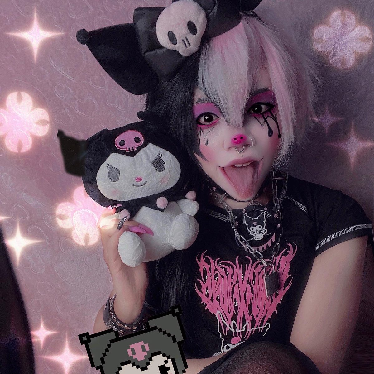 DecklynnM00's tweet photo. โจ๐๐ค morning! #kuromi #goodmorning #Gothic #punk #emo #pastelgoth #goth #punkboys #kuromicosplay #kuromimakeup #sanrio #sanriomakeup #kuromimakwuplook #littlemoo #decklynnmoo #decklynncastle #decklynnkastle #eboy #egirl #ekid #alternative #mymelody #femboy https://t.co/ta9Q7dyeD2