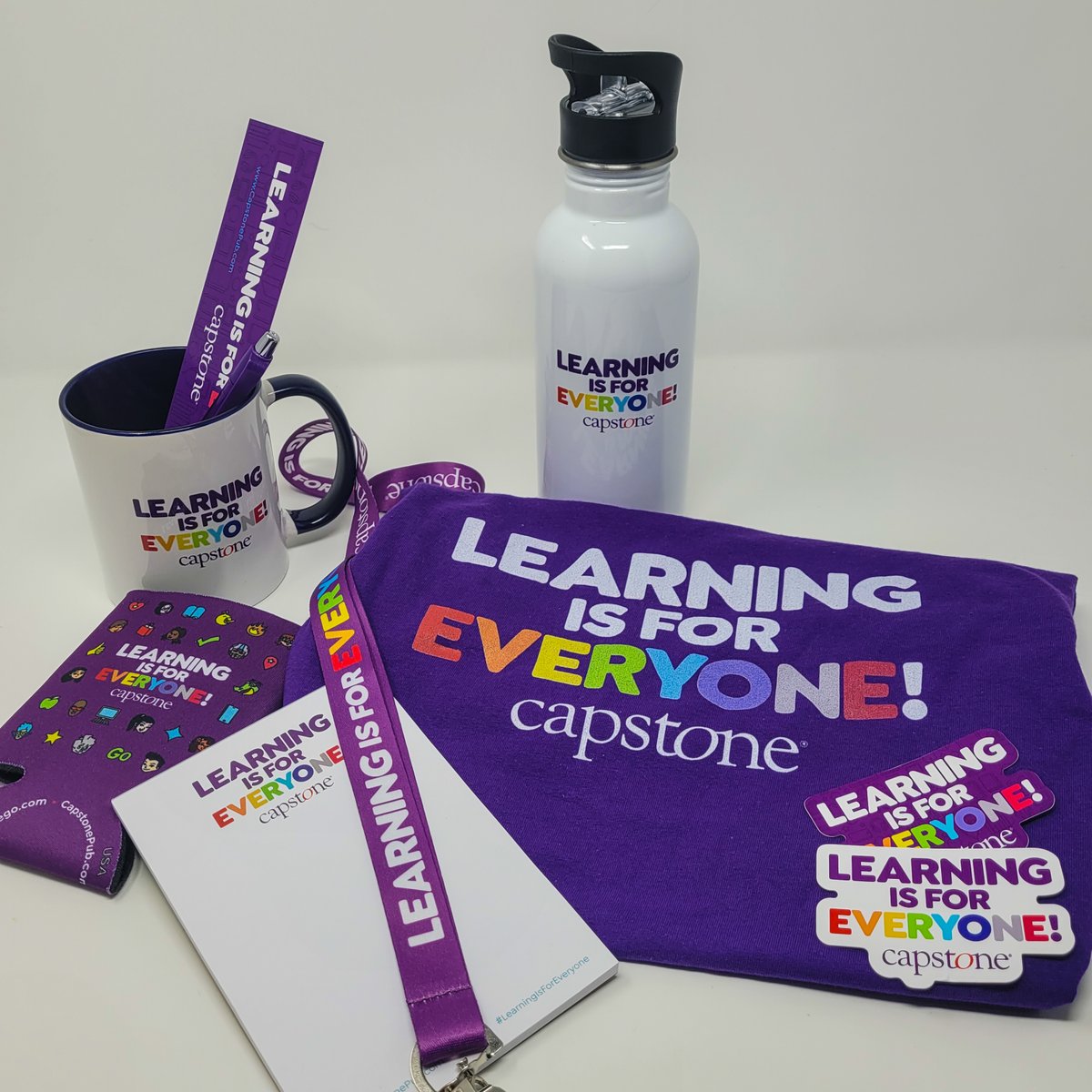 Ready for another giveaway?! Win a package of our new #LearningIsForEveryone swag by following Capstone, liking this post, and commenting that you want to win! 💜 
.
Winner Chosen 8/29. U.S. only, please.