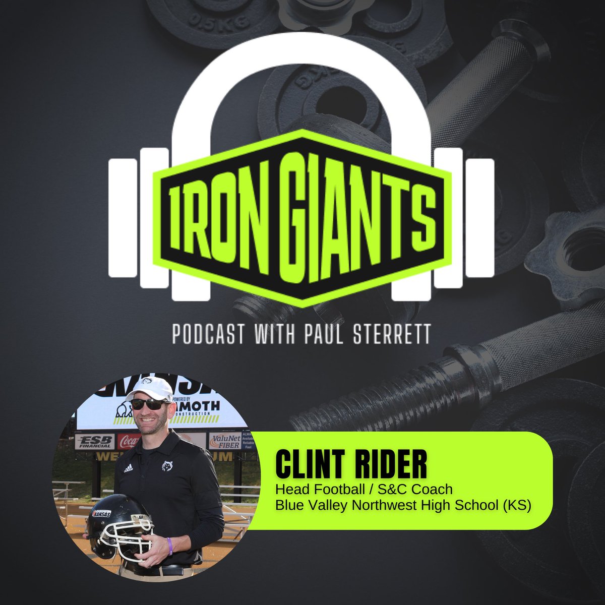 🚨MORE TO COME THIS WEEK!🚨 We’ve got two new episodes coming this week! Stay tuned to our Twitter. 🗓Tuesday, August 23 🕗8:00pm CST 🎙Guest: @CoachClintRider 💭The transition with athletes from summer programs to the fall semester #IronGiants | #StrengthPodcast