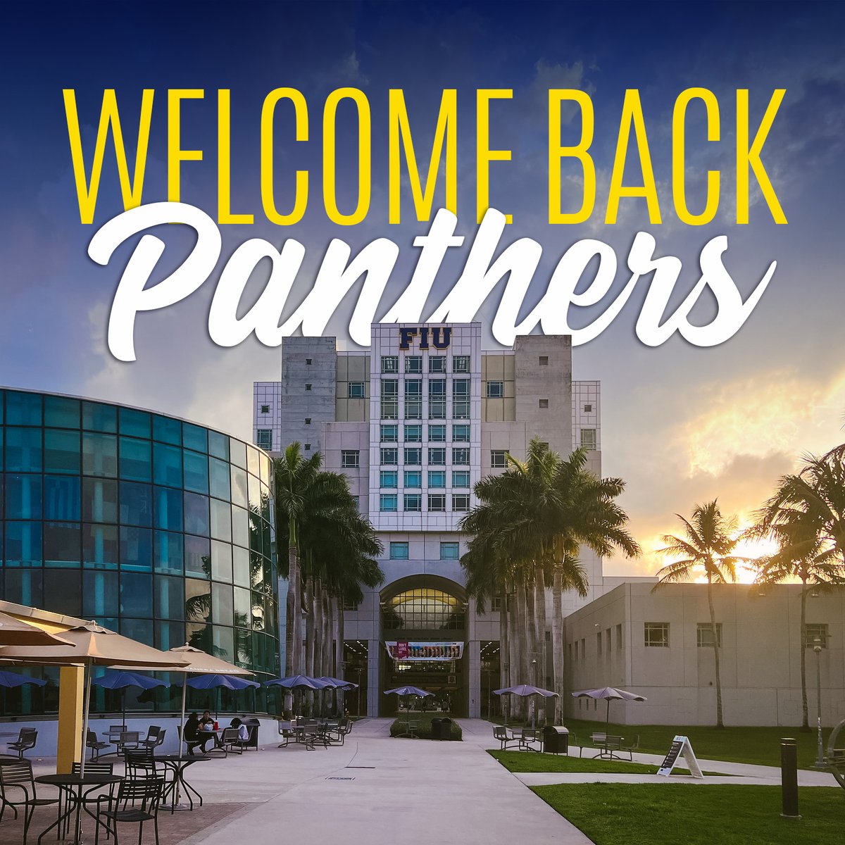 It's nice to have you back on campus Panthers! Visit shop.FIU.edu to see what's open. #wegotyou #gopanthers #pawsup