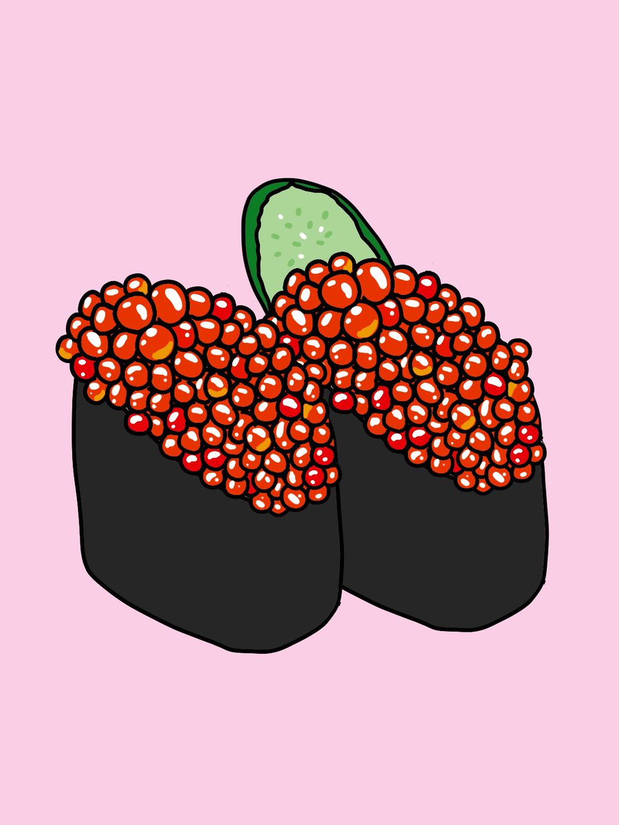 I love salmon roe sushi. I prefer it without the cucumber.

#nft #nftart #nftartist #nftcommunity #nftcollector #opensea #openseanft #openseaart #digitalart #illustration #sushi #salmnroe #cucumber🥒