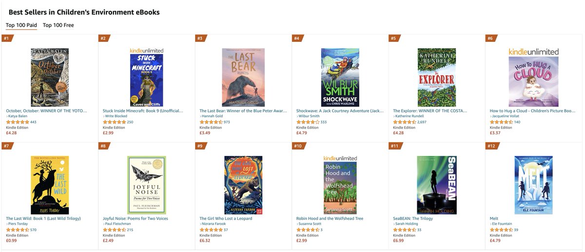 SeaHolding's tweet photo. #SeaBEAN is rated 11th in the Children's Environment eBook chart! Perhaps because so many teachers are planning to use #SeaBEAN as their #KS2 class read next term - together with the free #SchemeofWork that's available from @TES_primary. #amteaching #schoolreadinglist #kidsread https://t.co/S4xcs5Bmsw
