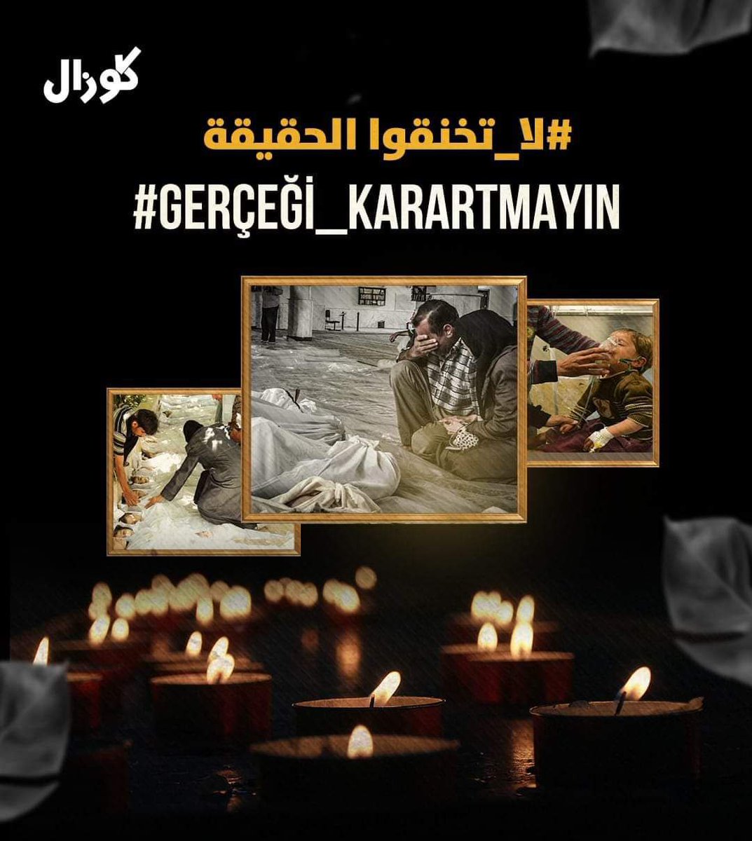 makdadyussef's tweet photo. 2013- 21- Ağustosta Esad rejiminin SARİN GAZI ile gerçekleştirdiği saldırıda şehit düşen 1100 sivilin anısına MUM YAK...
#SARİN_GAZI
#لا_تخنقوا_الحقيقة
#مجزرة_الكيماوي https://t.co/nC2sv3oZeM
