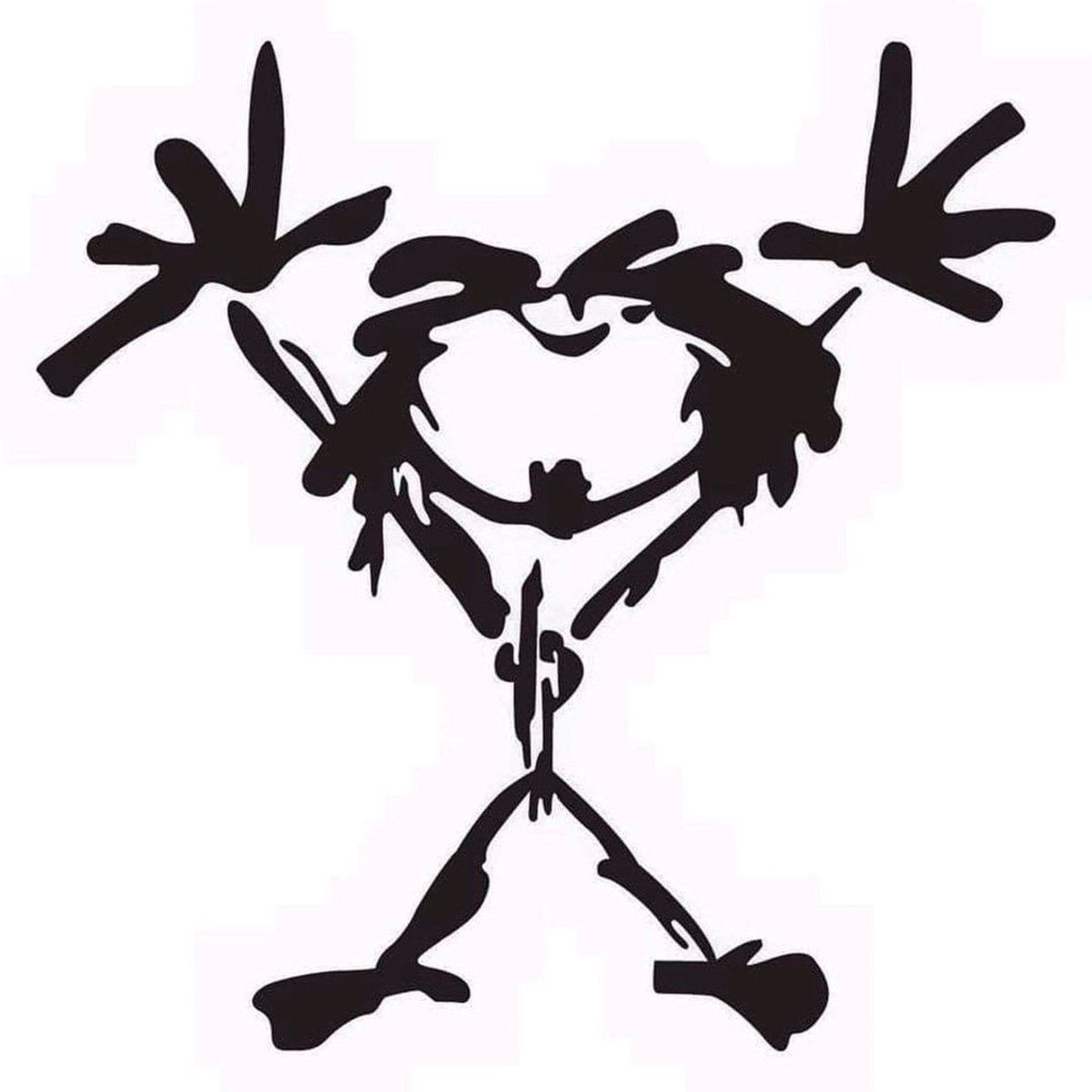 JeffAmentsArmy's tweet photo. #stickman
#TenWeek #PJNerds
Jeff explained the iconic image’s origins:
"I drew the Stickman the night after Kelly Curtis told me that we needed artwork for the giveaway cassette for 'Alive.' The 'art' really just represents how I was feeling at the time…
1/2 https://t.co/PQe2APnm93