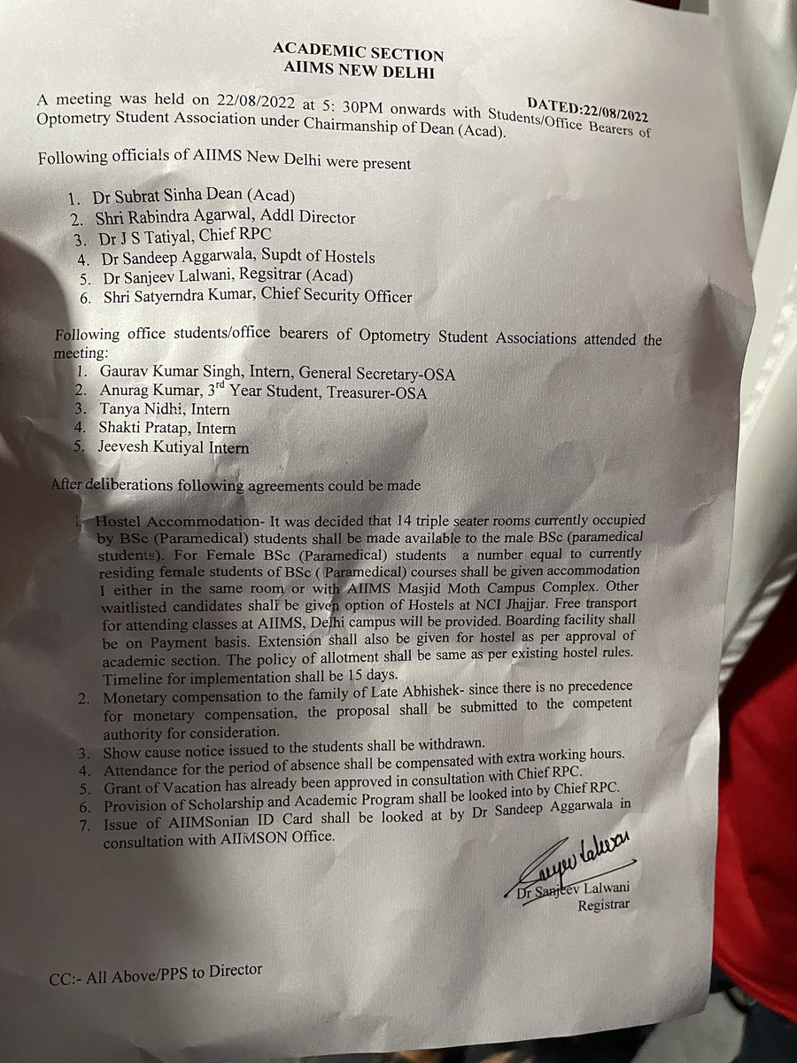 drvinay_aiims's tweet image. Very happy to share that genuine demands of #AIIMS students are accepted by administration

UNITY always wins…
#MedTwitter @ANI