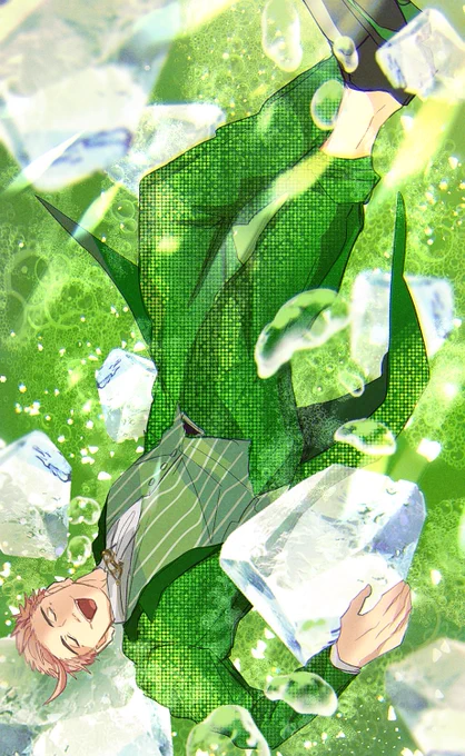 氷のペンが可愛かったから落書きさくらんぼ入れればよかった 