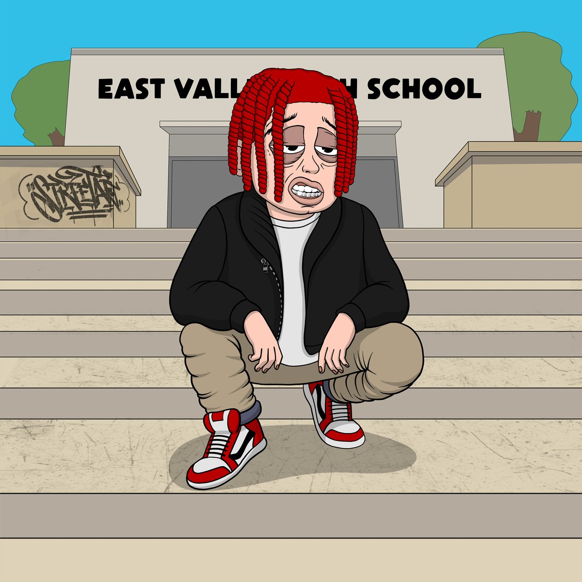 Convinced he's the next big star to emerge from East Valley High

He carries himself with the confidence and swagger of a platinum-selling rapper 🎤
Naturally, he resents his family for ruining his tough-guy rap image

Tag some rappers
❤️🔂Use rap gifs ⤵️ to become a student 🏫
