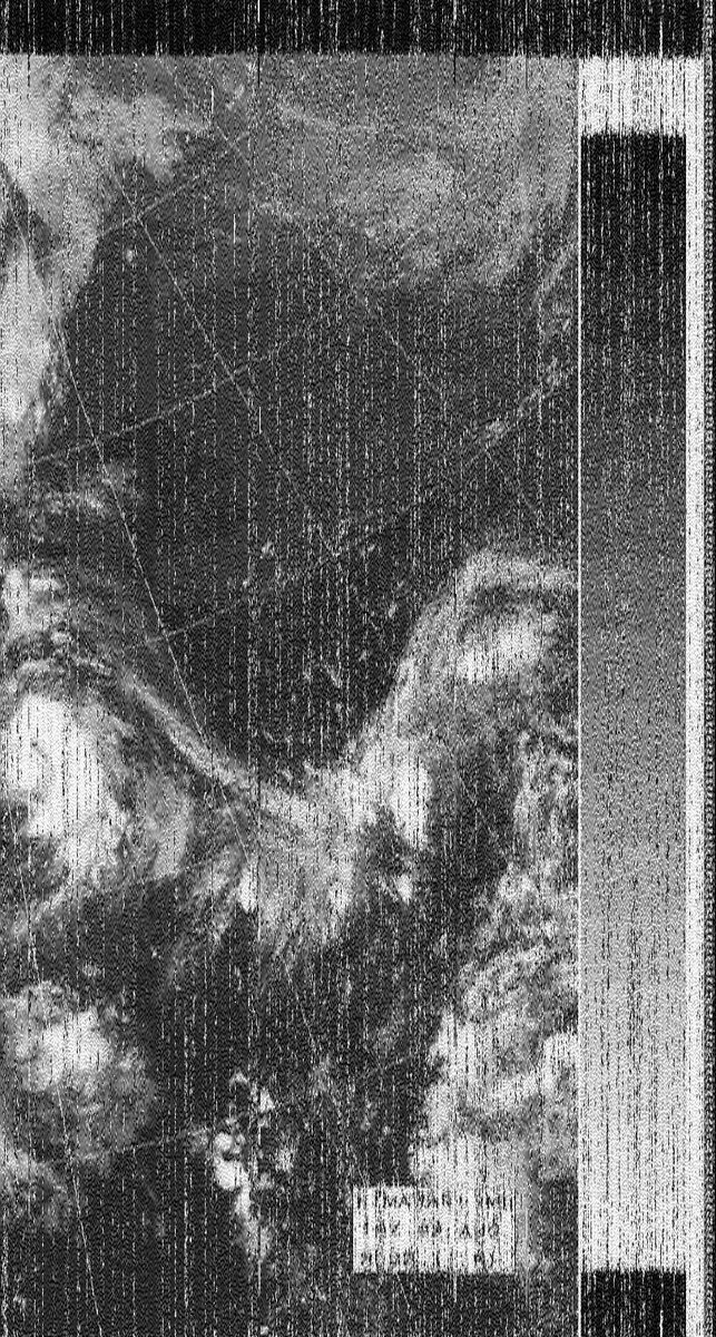 Johnkit's tweet photo. More radio pictures from Japan. WeFax on 7793.1 KHz. Still full of noise but they are a lot clearer than what I usually receive. Missed most of the sat image, too bad because I bet I would have been able to make out the land masses easily.  #wefax #shortwave #JMH2 #HFFax https://t.co/m6ftY4pk0L