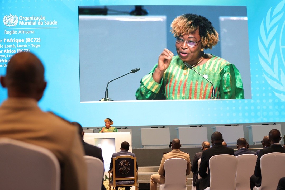 PresidenceTg's tweet photo. Le Président de la République SEM. @FEGnassingbe a présidé ce jour l'ouverture de la 72ème session du comité régional de l’OMS pour l’Afrique que notre pays s’honore d’accueillir.
#RC72AFRO 
#Denyigban https://t.co/WsNHPSUxpf