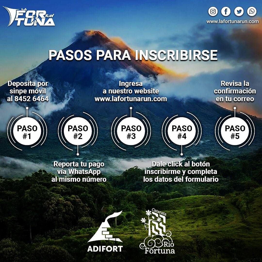 RunFortuna's tweet photo. Ya puedes inscribirte‼️
 
Este es el proceso completo para lograr una inscripción exitosa en nuestro evento #lafortunarun2022
 
Cualquier consulta, no dudes en escribirnos al #WhatsApp 8452-6464
 
Te esperamos‼️ https://t.co/WBejaJIJtH