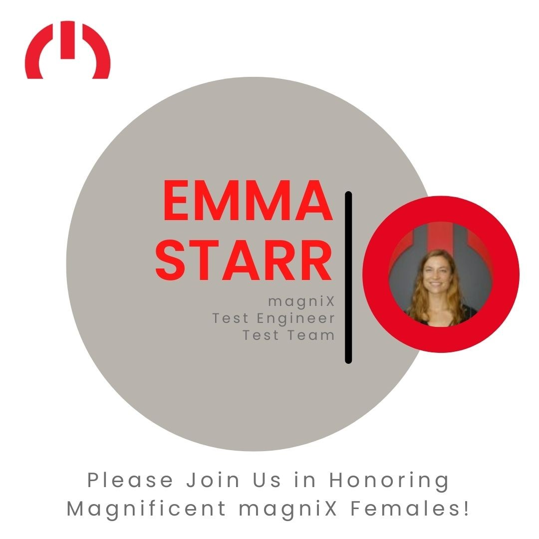 magniX's tweet photo. @magniX Join us as we honor the Magnificent magniX Females making an impact in the Electric Aviation industry everyday!
Today's Magnificent magniX Female Feature is Starr - We are proud to have you on our Team!
#womeninstem #STEM #magniX #femalefeature #ElectricAviation https://t.co/Cguoyzg3NI