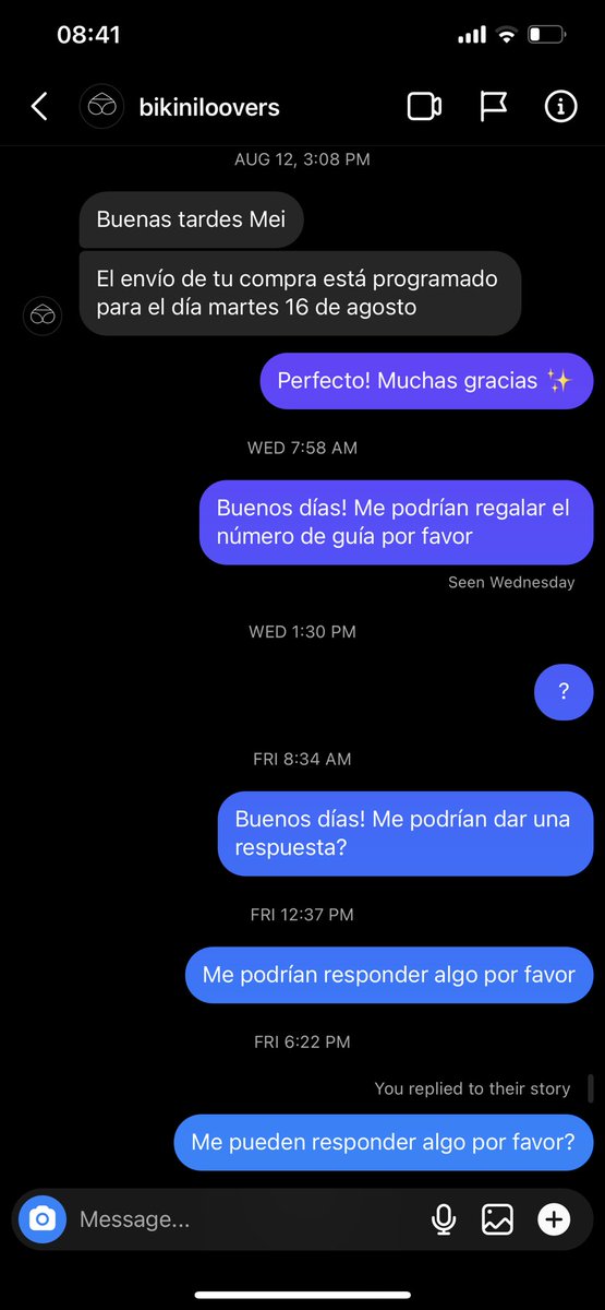 No me gusta hacer esto y nunca uso Twitter pero no compren en Bikini Lovers. Muy bonito todo pero no responde y pues ya estoy tomando por sentado que tampoco me van a devolver el dinero. No se si ya ha habido tweets de esta tienda pero yo no sabía y pues el marketing hizo lo suyo