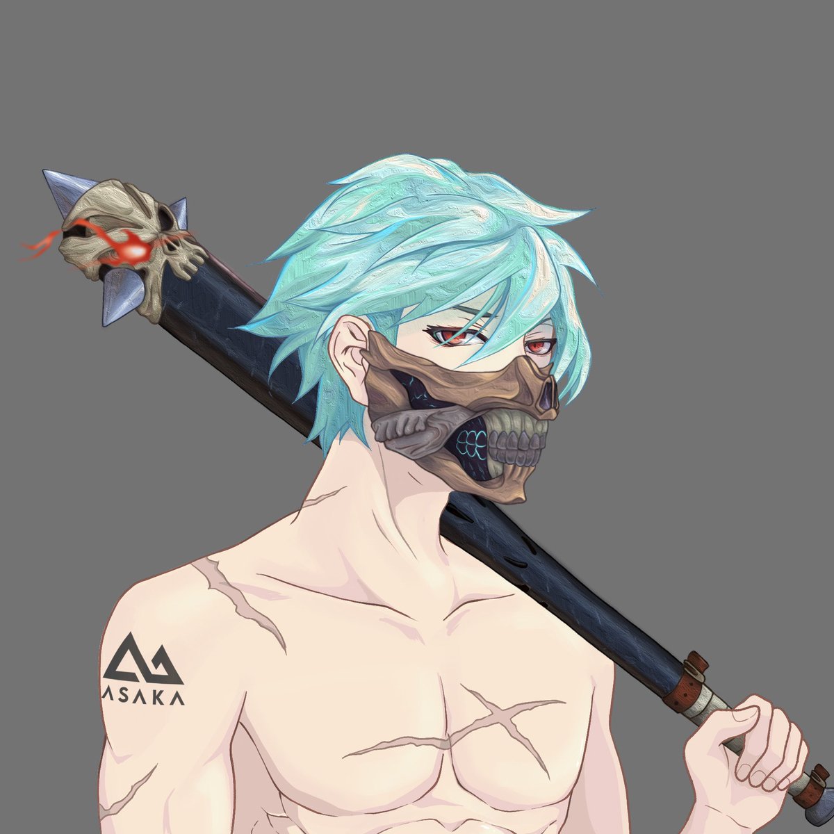 ASAKA is a Japanese city 朝霞(sun glow). 

Yeun, exactly the opposite, he moves in the night following his enemies like a shadow leaving them at the first stop in a blood bath.

To keep moving is our philosophy, are you going to do the same to survive?

🎉WL to better lore writer