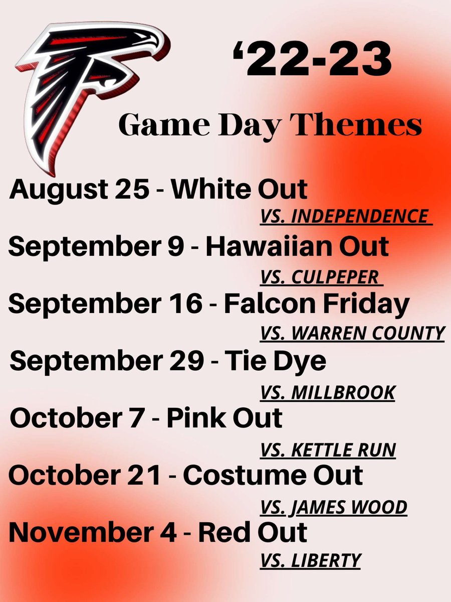 Themes for our Football season😈⚪️🔴 <a href="/fauquierhs/">fauquierhsnews</a>