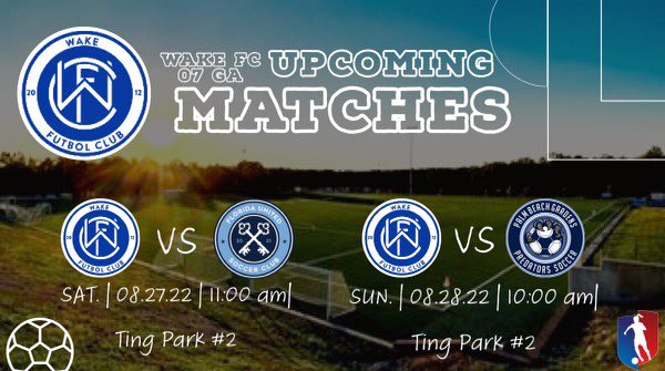 WakeFC07's tweet photo. We are very excited!!! Only 5 days from our @GAcademyLeague opener!!! Looking forward to a good week of training #theWAKEFCway https://t.co/4XMjiavhhj