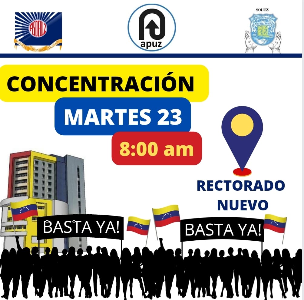 Asdeluz's tweet photo. #Convocatoria
La Intergremial de LUZ convoca a todos los trabajadores universitarios a una concentración este martes 23 de agosto a las 8:00am en el Rectorado nueva sede.
#Asdeluz #Soluz #Apuz #Universitarios #LUZVE #RespetoALosDerechosLaborales #deroguenelinstructivoonapre https://t.co/QLPPVLO84K