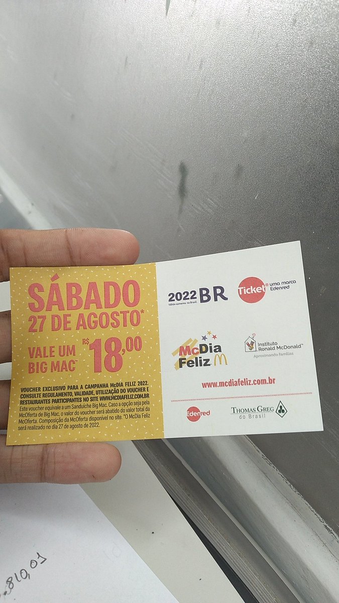 mano_Deniel's tweet photo. Bom dia, ganhei um sorteio no trabalho e comecei a semana bem. Altamente surpreso por ganhar um sorteio heheheh

@McDonalds_BR https://t.co/sFz8iBfMxx