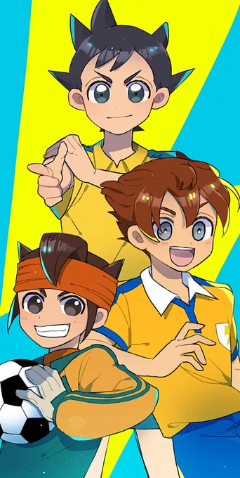 イナイレ14周年おめでとう～～～!!!!!まともな無印の過去絵が全然なくて申し訳ずっと好きだよ… 
