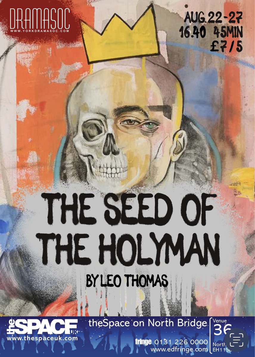 holymanfringe's tweet photo. @fringebiscuit Hello! We would LOVE to have you at “The Seed of the Holyman”, our original Elizabethan political farce on theSpace on North Bridge at 16:40! Our cast are raring to go and ready to smash our first performance! We’d be thrilled to see you there. https://t.co/rdUUgr1G71