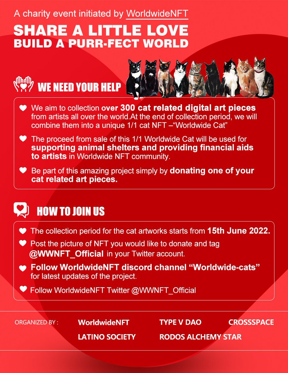 We are happy to share that we had received 
the 25th CAT Work donation from <a href="/catcivilization/">Cat Civilization</a>. 
Thanks a lot for supporting this worldwide charity event.🐱🐱🐱🔥🔥🔥