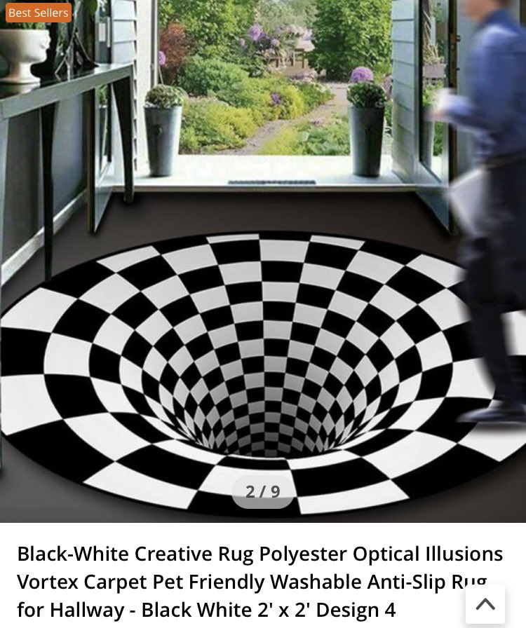 It might be a best seller, but no I could not have that in my house. Every time I walked across it, I would let out a scream.