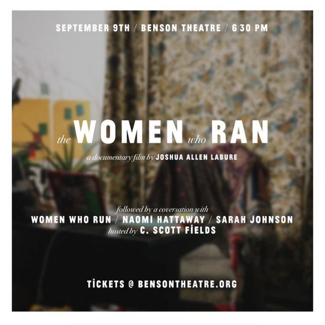 Purchase your ticket to this fun event through the link in my bio. Limited seating for the only screening of the documentary film The Women Who Ran, Sept 9th at the @BensonTheatre! Doors at 6:30pm, film at 7 followed by a short Q&A. #Omaha #TheWomenWhoRan