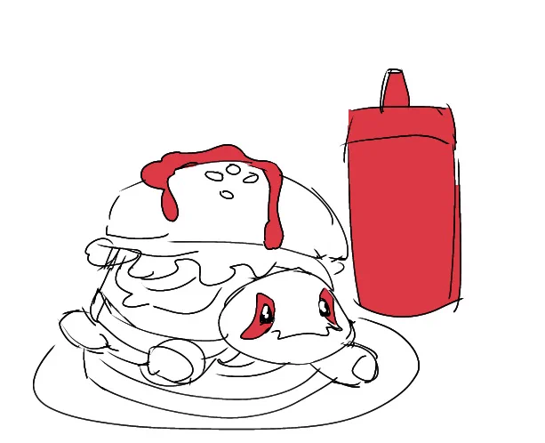 [#rottmnt]burger made out of Baby 