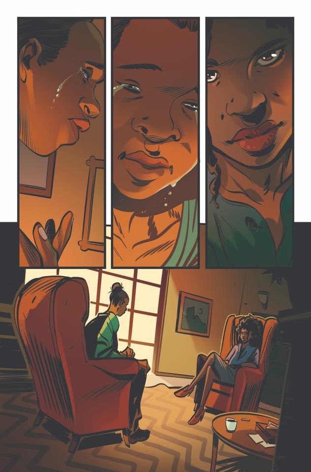 Cbrown803's tweet photo. Your hour is up! Flawed #1 in stores on September 28th! Psychiatrist Gem Ezz listens to her patient's problems during the day and solves them with deadly force at night! #Imagecomcs #preorder #comicbooks Art by @prenzyx #comicshops #amazonbooks https://t.co/K1A0lF3I1x
