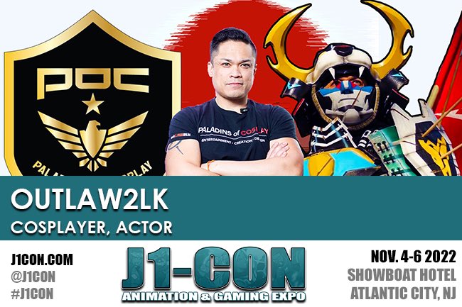 j1con's tweet photo. Outlaw2LK is known for his cosplay building skills, but also for his acting. He can be seen as VT-Yellow in the live action VT Heroes commercials!
Come celebrate our 10 year anniversary at https://t.co/i318wVgsyp!
#j1con #cosplay #anime #vtheroes #paladinsofcosplay #doac https://t.co/ktWQLZL3yt