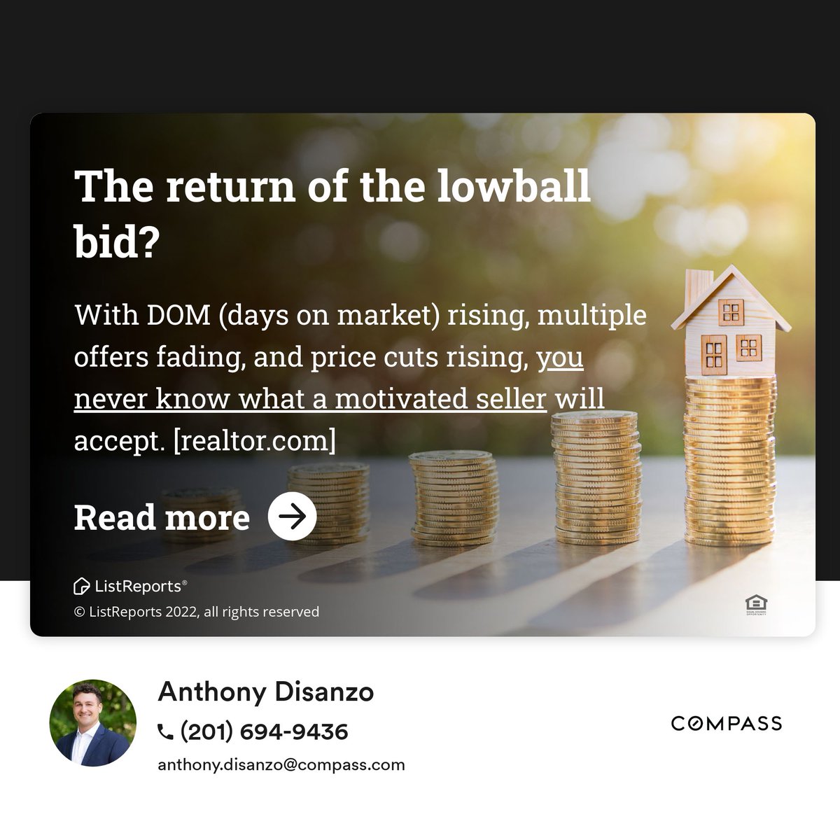 Click on the link below to read the full article!
#home #house #MonmouthCounty #property #forsale #dreamhome #houseexpert #marketupdate  #realestate #realestateagent #lowball #seller #NJrealestate #RealEstate #Compass 

<a href="/Compass/">Compass</a> <a href="/AmitVBhuta/">Amit Bhuta</a> <a href="/realtordotcom/">Realtor.com</a> 
lstrep.co/yGDguxJAB