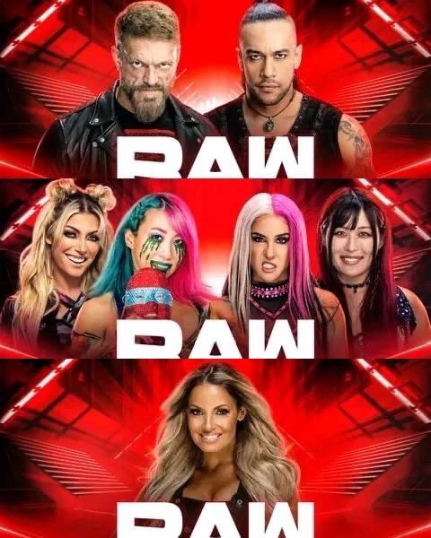 Tonight's Raw will see Edge battle Damian Priest for the first time, whereas Iyo Sky & Dakota Kai will collide against Alexa Bliss & Asuka in the women’s tag-team tournament semifinals! Plus Trish Stratus return to the red brand & more? https://t.co/usv9SKjkDU