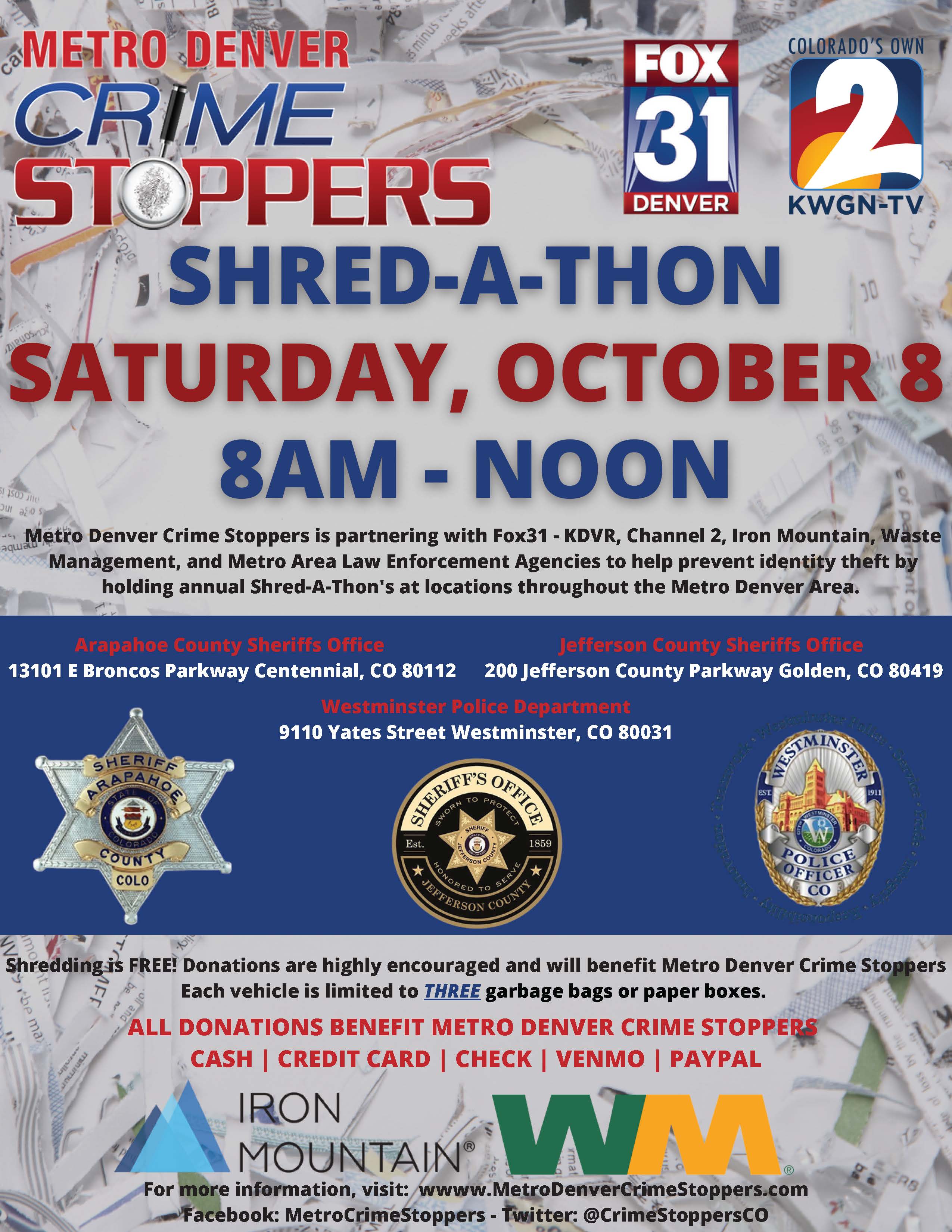 Arapahoe Sheriff on Twitter "IT'S ALMOST TIME TO SHRED! We're teaming
