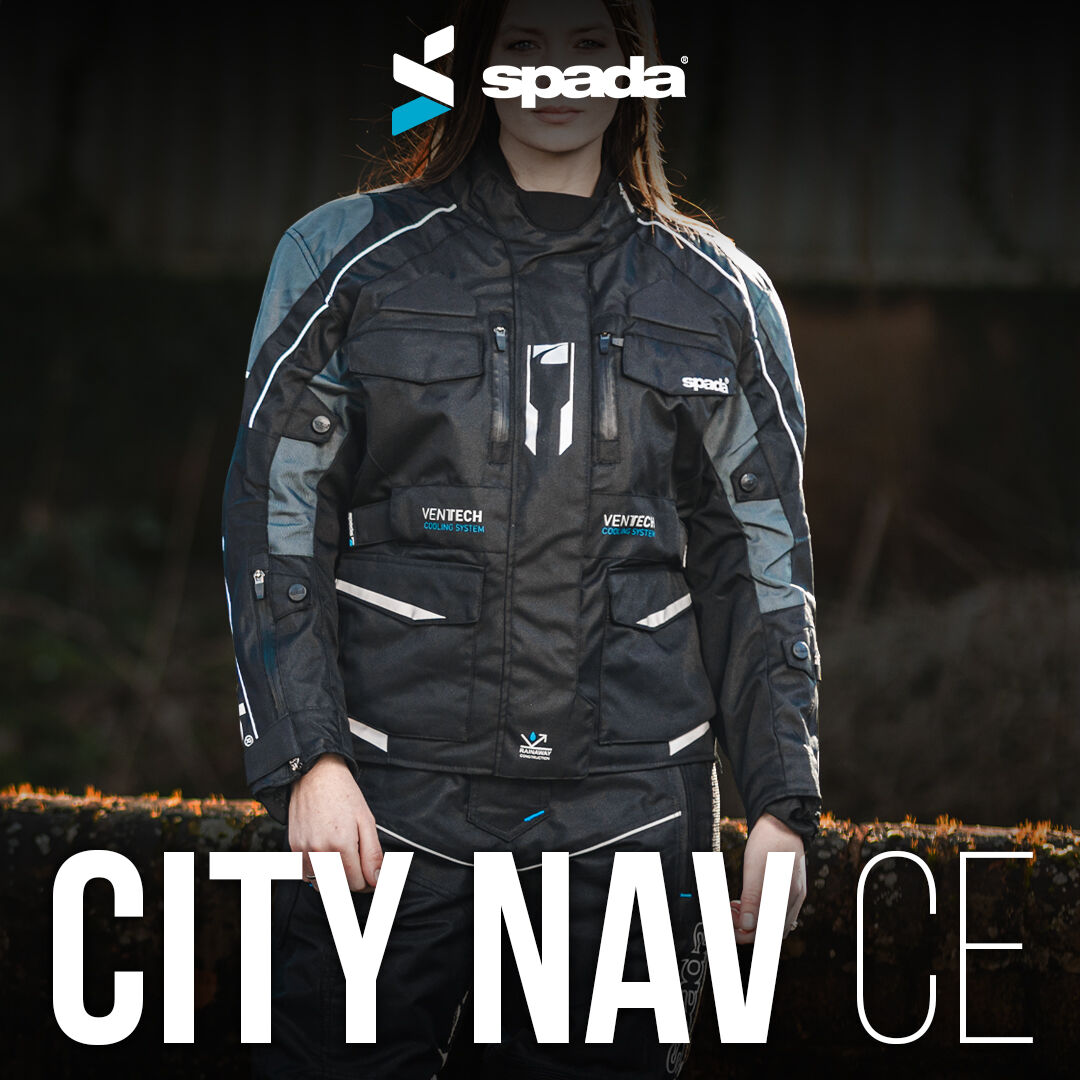 The ultimate commuting jacket with Ventech cooling system which will keep you dry and comfortable.

Available in sizes S-5XL and ladies 10-20

Shop the City Nav jacket here:bit.ly/3wlLDMl

#spadamtb #spada #motorcyclejacket #jacket