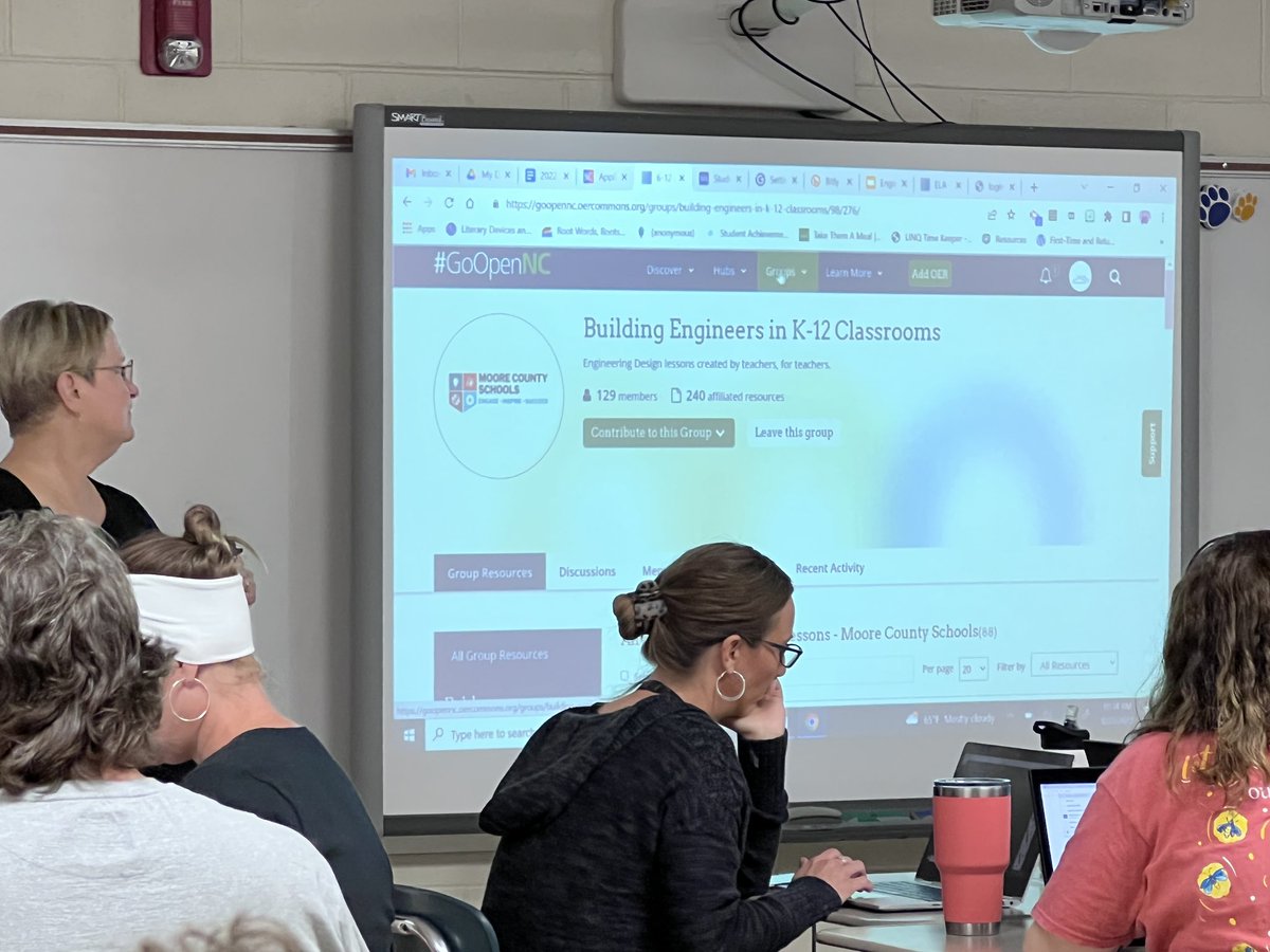 carrierobledo's tweet photo. So excited to see #GoOpenNC being shared today during the Moore Engaged Conference! @MCSDigital is proud to provide 240 โจfreeโจ K-12 #STEM lessons in our Hub! https://t.co/ZuxHX01NCD