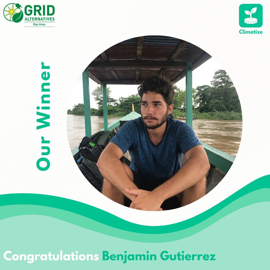 Climatize_earth's tweet photo. Excited to announce the winner of the @GRID Raffle! Congratulations Benjamin Gutierrez👏👏

Congratulations and thank you for your contribution.

#gridalternatives #climatehope #contest #sustainablefinance #sustainableinvesting https://t.co/czRlEN2B9F