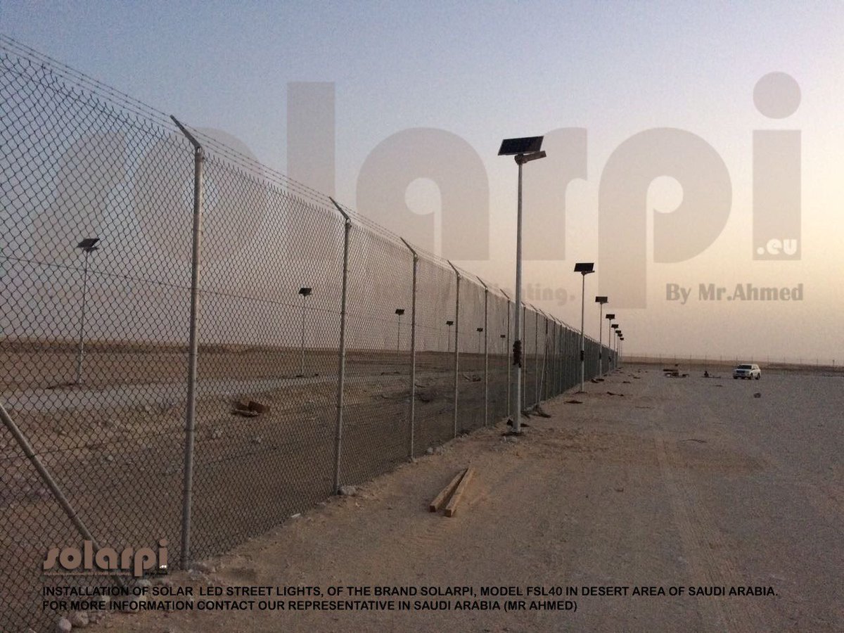 solarpi_eu's tweet photo. https://t.co/F7yFrQUJ6h Solar Led lighting at the Border Guard #military base, Saudi Arabian #desert. https://t.co/qd6jJ7bKEm