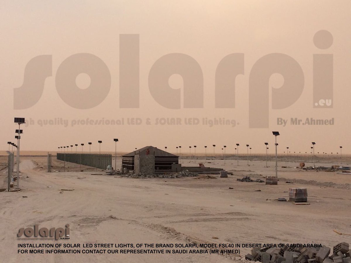 solarpi_eu's tweet photo. https://t.co/F7yFrQUJ6h Solar Led lighting at the Border Guard #military base, Saudi Arabian #desert. https://t.co/qd6jJ7bKEm