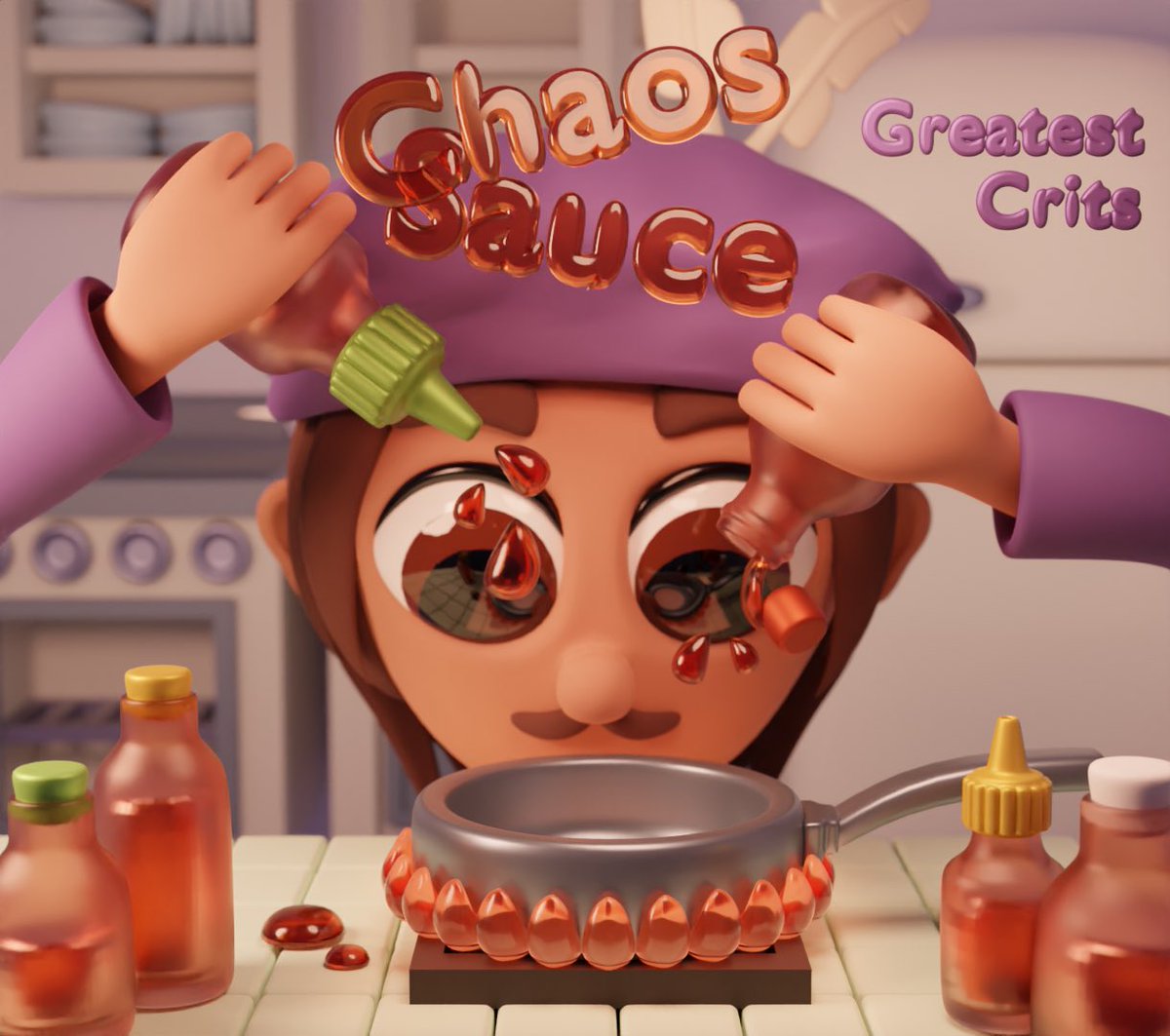 It’s our 5th birthday today! 🥳🎉 To celebrate, we made a compilation album of our 30 favorite Chaos Sauce songs called, “Chaos Sauce: Greatest Crits!” The artwork is by <a href="/nicky_blender/">Nicole 🍄</a> and the album is over on bombarded.bandcamp.com/album/chaos-sa…. Thank you for 5 amazing years! #bardcast #dnd
