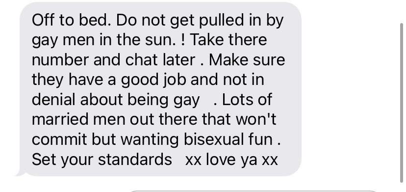 uneventfulife's tweet photo. My mums wise words when I’m at a gay bar. Ally confirmed ?? https://t.co/wwj39j0HMu