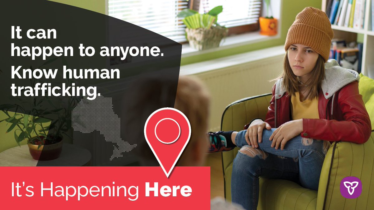 Changes in behaviour, physical appearance and relationships with family &amp; friends can be signs that someone may be a victim of human trafficking. 

If you suspect someone is being trafficked, know where to get help: ontario.ca/page/anti-huma…