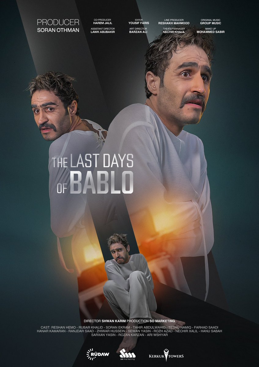 soranothmann's tweet photo. La dway 90 rozh nmaysh w 42,100 binar la hardu sharakani Hawler w Slemani, mallakay Bablo dacheta shari Kirkuk w nmaysh dast pedakatawa.

Theatrical debut of @ReshanHemo 

Poster designed by the talented @realreshakh https://t.co/3pGHt1XIbJ